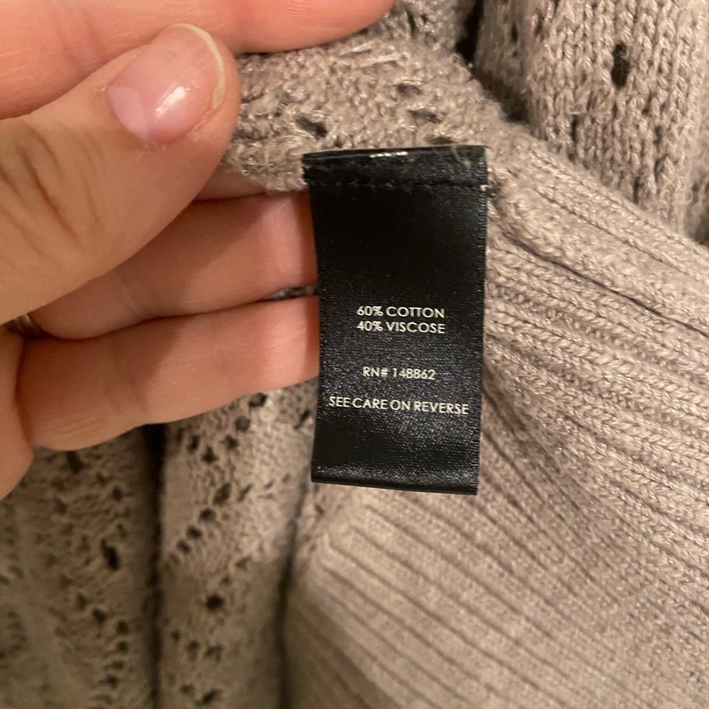 Torrid - Taupe Pointelle Button Front Boyfriend C… - image 8